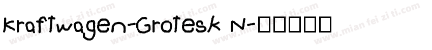 Kraftwagen-Grotesk N字体转换